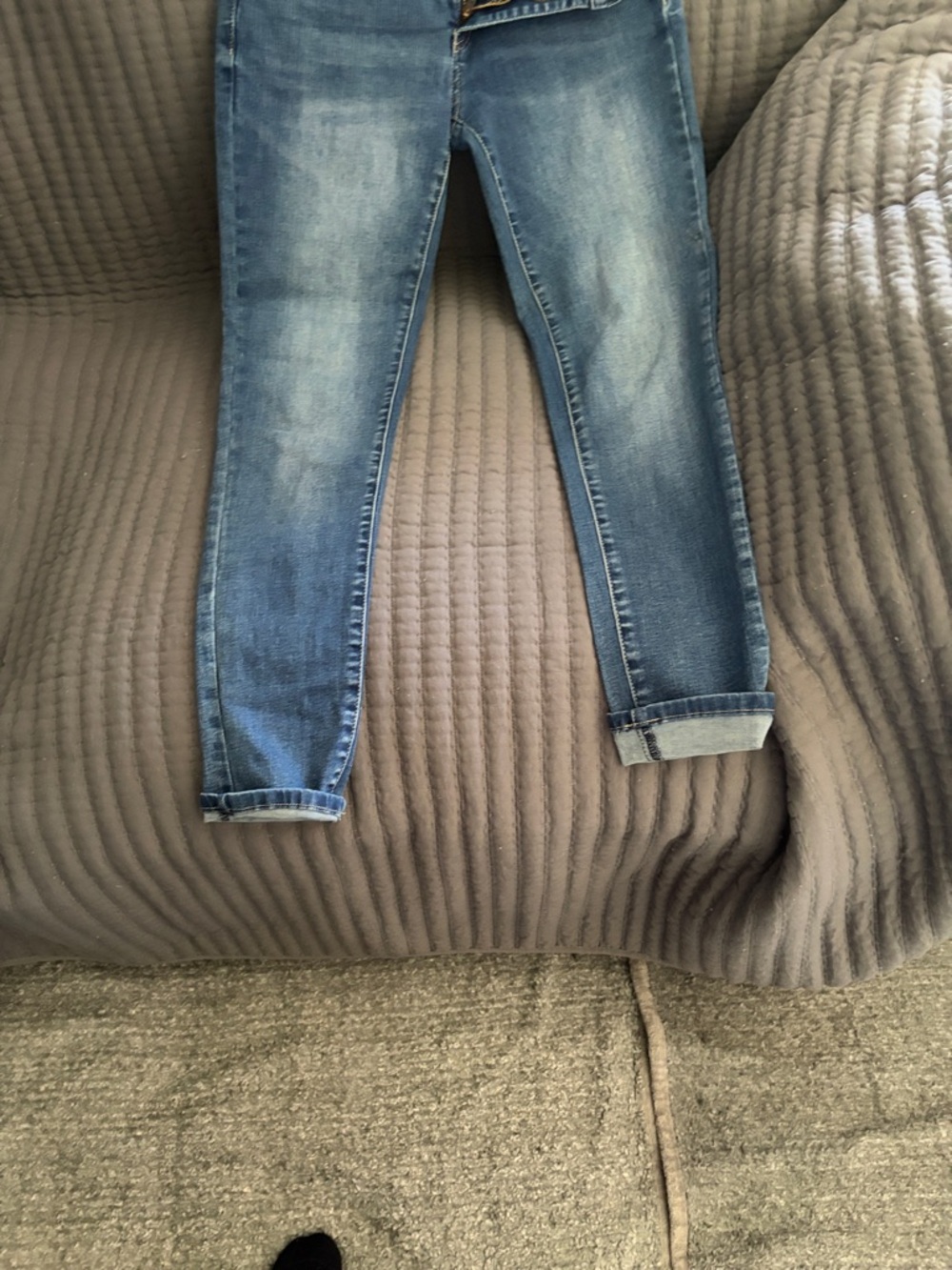 KanCan Skinny Mid-Blue Washed Jeans - Picture 3 of 4